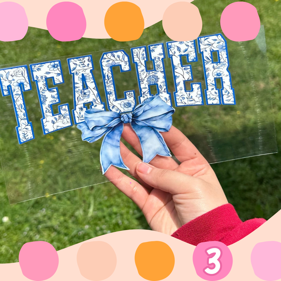 Blue Bow Teacher